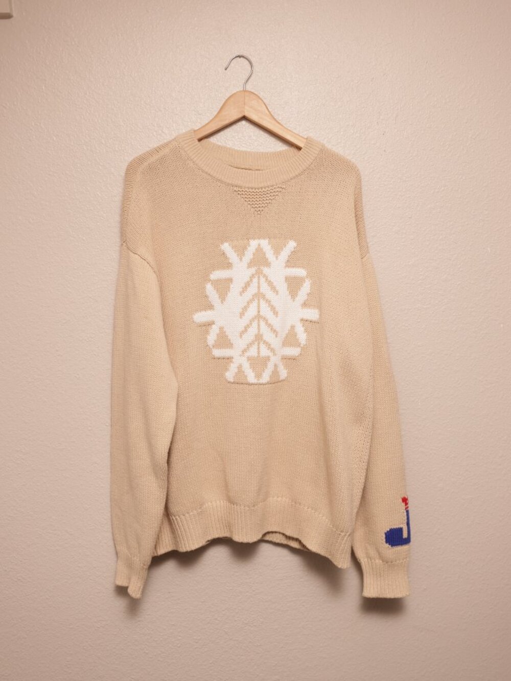 Jiberish Snowflake Knit Sweater (L)